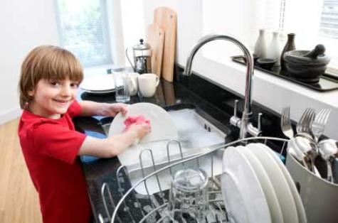 child-washing-up