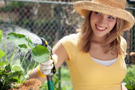 happy-woman-gardening