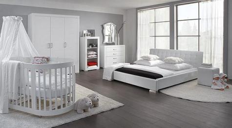 baby nursery in parents bedroom