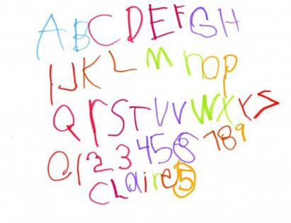 child-handwriting