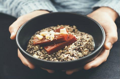 1509 macadamia quinoa porridge with baked rhubarb (2)