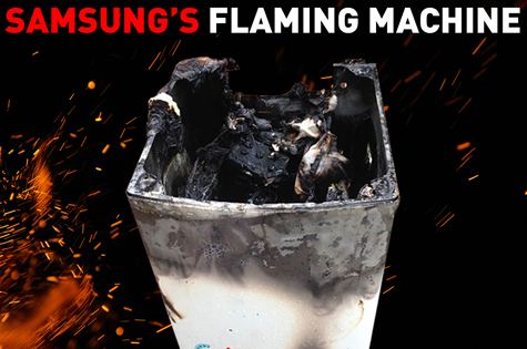 Samsung flaming machine - cover - motherpedia