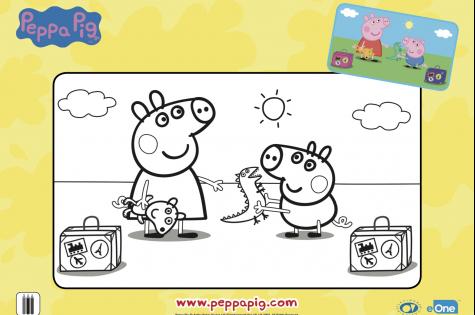 Peppa holiday colouring sept