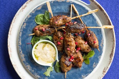 Spiced lamb skewers cover