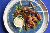 Spiced lamb skewers cover