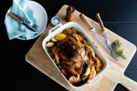 Weekend-recipe-miguels-black-skin-roasted-mushroom-chicken