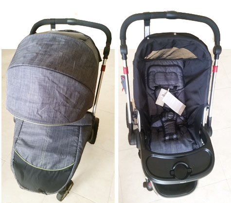 steelcraft agile plus reverse handle stroller