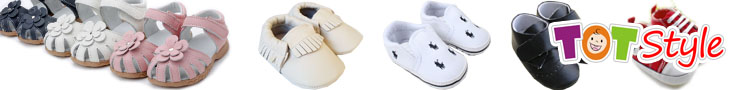 TotStyle Moccasins, Leather baby pre walker shoes